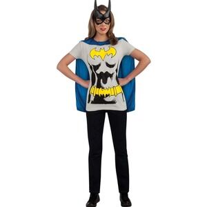 Rubie's Dc Comics Women's Batgirl T-shirt With Cape Size XL NO MASK NWT